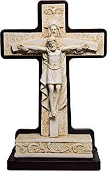 【中古】【インポート品・未当て嵌める】Holy Land Market 脂製 三位一体一覧表または立っているはりつけ台 (11.3inまたは11.3in)