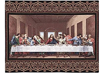 【中古】【輸入品・未使用】The Last Supper Tapestry II - Leonardo Da Vinci by Pure Country Weavers
