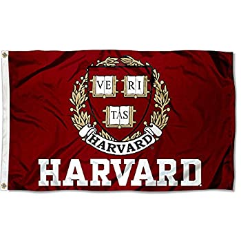 【中古】【輸入品・未使用】Harvard Crimson university Large Collegeフラグ