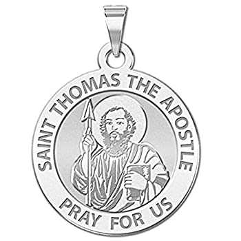 【中古】【輸入品・未使用】聖トマスReligious Medal 14?K黄色またはホワイトゴールド、またはスターリングシルバー