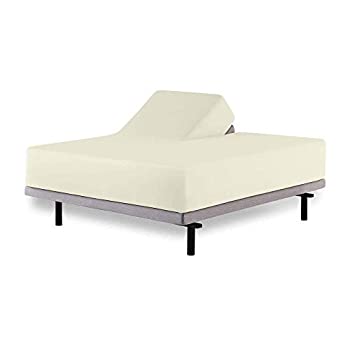 【中古】【輸入品・未使用】True Linen シーツ4点セット 100%エジプト綿 600スレッドカウント (15インチドロップ) Split Head Flex King TR_SPLIT_ADDED_15_064