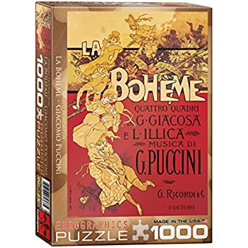 【中古】【輸入品・未使用】EuroGraphics La Boheme (プチーニ) 1000ピースパズル