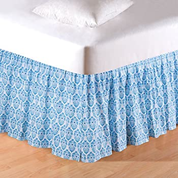 【中古】【インポート品・未当て嵌める】C \u0026 F Enterprises Madelineキルト寄せあわせ18in臥榻スコート Queen Bed Skirt 89897C.6080 キッチン用品・食器・調理器具-その他