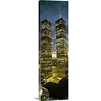 【中古】【インポート品・未当てはめる】Woolworth Buildingから見る主柱、キャンバスウォールアートプリント、ニューヨークシティアートワーク