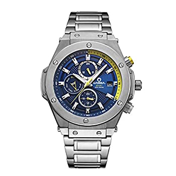 【中古】【輸入品・未使用】CASIMAメンズファッションアナログクロノグラフスポーツクォーツ防水腕時計8202-s7s