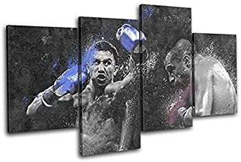 【中古】【輸入品・未使用】太字ブロックデザイン???ゲナディ・ゴロフキンBoxingグランジスポーツマルチキャンバスアートプリントボックスフレーム壁吊り下げ???Hand
