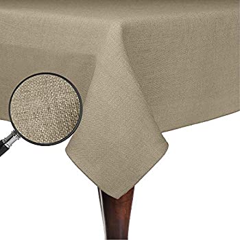 【中古】【インポート品・未当てはめる】窮まりTextile如何様物黄麻布???ハバナ60?x 90-inch矩形テーブルクロス 2 Pack ベージュ 2PKY-60X90-199