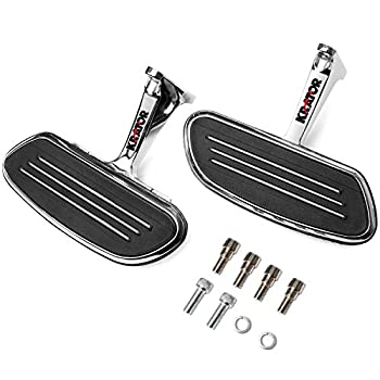 【中古】【輸入品・未使用】KapscoMoto クローム 後部座席用フロアボード ストリームライナー スタイル フリップアップフットボード 2006-2019ハーレーダビッドソン ストリ｜スカイマーケットプラス