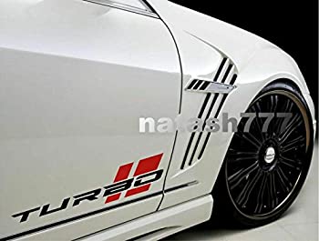 【中古】【輸入品・未使用】デカール USA ターボ レーシング パフォーマンス モータースポーツ スポーツ 車 ビニール デカール ステッカー エンブレム ロゴ (ペア) SD-10
