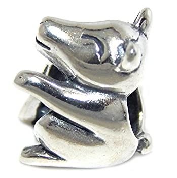 【中古】【輸入品・未使用】ソリッド925スターリングシルバー「ピッグシッティングアップライト」チャームビーズ