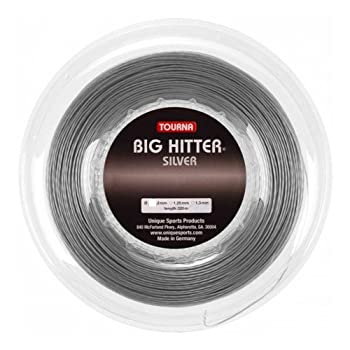 【中古】【インポート品・未当て嵌める】Tourna Big Hitter しろがね色 - 1.30粍 16G 750フート 220m 木管 庭球より糸