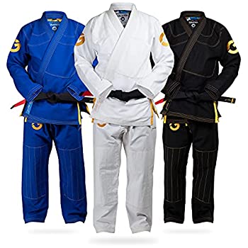 【中古】【輸入品・未使用】ゴールドBJJ Jiu Jitsu Gi???Ultra StrongゴールドWeaveプレミアム着物???IBJJF Competition承認Uniform A0 ホワイト