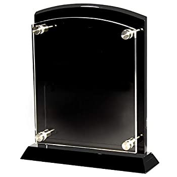 【中古】【インポート品・未当てはめる】勝ち得ると差し上げ物 R Us カスタマイズ能力のある 8-1/2in 黒いこと 洋琴大成 額立て アクリル樹脂表彰台付き添い人 カスタマイズ可