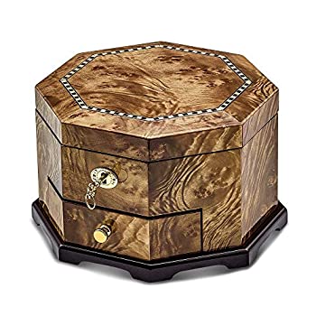 【中古】【輸入品・未使用】Saris and Things Lux by Jere South American Vine Veneer 高光沢リフトオフ蓋 メモリアルボックス