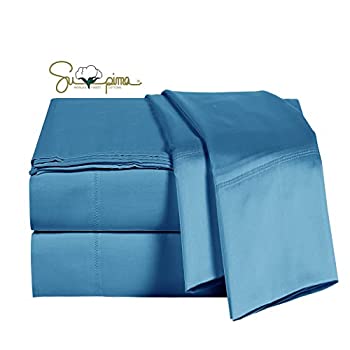 【中古】【輸入品・未使用】ELINEN ベッドシーツセット フルサイズ 4ピース 600スレッドカウント スピマコットン100% ソフト シルクサテン織り 最大18インチのマットレスに｜スカイマーケットプラス
