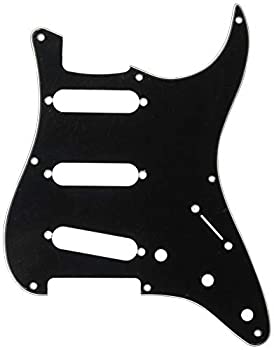 【中古】【輸入品・未使用】Fender ピックガード Pickguard, Stratocaster? S/S/S, 8-Hole Mount, Black, 3-Ply