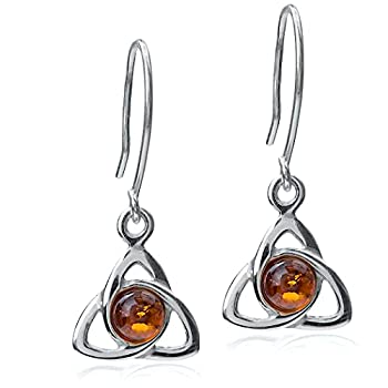 【中古】【輸入品・未使用】ハニーアンバー スターリングシルバー スモール ケルト イヤリング, S, スターリングシルバー アンバー, アンバー 15,923円