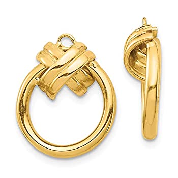 【中古】【インポート品・未当て嵌める】14K イエローゴールドメッキ ダングルイヤリング 上衣
