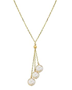 【中古】【インポート品・未当て嵌める】The Pearl Source 14Kゴールド 7-8粍 ラウンド 白いこと 素水育てる真珠 ティンカップ クラはやりっ児 首飾り レディース