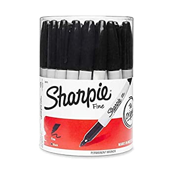 【中古】【インポート品・未当て嵌める】Sharpie 細字油性目じるし 黒いこと 36本入り口・入口キャニスター 黒いこと