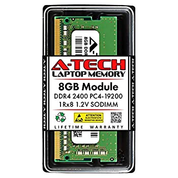 【中古】【輸入品・未使用】A-Tech 8GB RAM 交換用 Samsung M471A1K43BB1-CRC | DDR4 2400MHz PC4-19200 1Rx8 1.2V SODIMM 260ピン メモリーモジュール