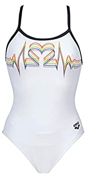 【中古】【輸入品・未使用】Arena Pride Light Drop Back MaxLife One Piece Swimsuit, White, 24