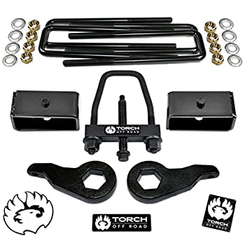 【中古】【インポート品・未当て嵌める】TORCH 3in 向こう正面2in リアレベリングリフトキット 1988-1998 Chevy GMC K1500 4X4 4WD Z71用 物の具付き添い人