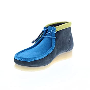 【中古】【インポート品・未当て嵌める】Clarks (クラークス) メンズ ワラビーブーツ チャッカ, Ink-multi, 9
