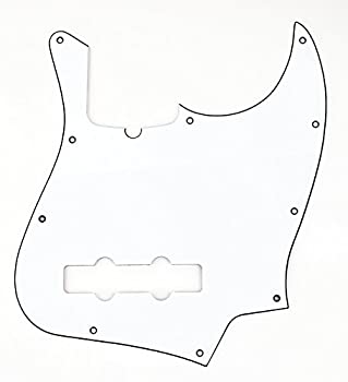 【中古】【輸入品・未使用】Fender フェンダー ピックガード 10-HOLE CONTEMPORARY JAZZ BASS PICKGUARDS WHITE|スカイマーケットプラス