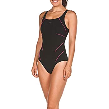 【中古】【インポート品・未当て嵌める】Arena BODYLIFT Women\u0027s Jewel Wing Back One Piece Swimsuit, Black-White, 38
