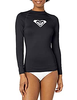 【中古】【輸入品・未使用】Roxy レディース Whole Hearted 長袖 UPF 50 ラッシュガード, 無煙炭2020, X-Small|スカイマーケットプラス