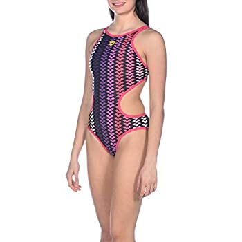 【中古】【輸入品・未使用】Arena The One Logo Stripe One Piece Swimsuit, Multicolor - Freak, 28｜スカイマーケットプラス