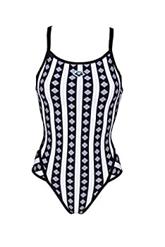 【中古】【インポート品・未当てはめる】Arena Women\u0027s Mark Spitz Exclusive Super Fly Back One Piece Swimsuit, Allover Print - Black/Multi, 30