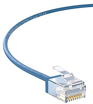 【中古】【インポート品・未当てはめる】InstallerParts イーサネットケーブル CAT6A スーパースリムケーブル UTP 3フート (50風呂敷き包み) 青味 専門的続きもの 10ギガビッ