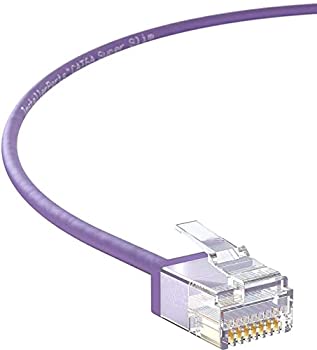 【中古】【インポート品・未当て嵌める】InstallerParts イーサネットケーブル CAT6A スーパースリムケーブル UTP 10フート (50容器に並べる) パープル 専門的続きもの 10ギガビ