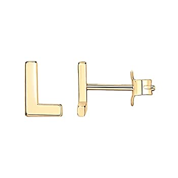 【中古】【輸入品・未使用】PAVOI 14Kイエローゴールドメッキ スターリングシルバー アルファベット文字イヤリング | パーソナライズイニシャルイヤリング 女の子用 8,250円