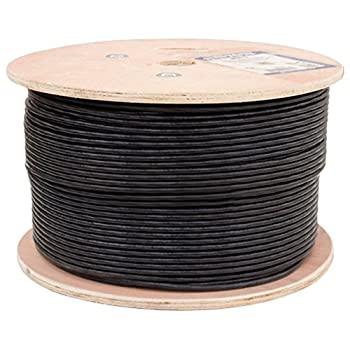 【中古】【輸入品・未使用】Vertical Cable Cat6, UTP, UV Jacket, Outdoor, CMX, 1000ft, Black, Bulk Ethernet Cable