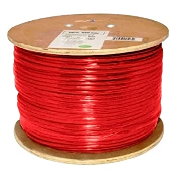 【中古】【輸入品・未使用】Vertical Cable Cat6, 550 MHz, Shielded, 23AWG, Solid Bare Copper, 1000ft, Red, Bulk Ethernet Cable｜スカイマーケットプラス