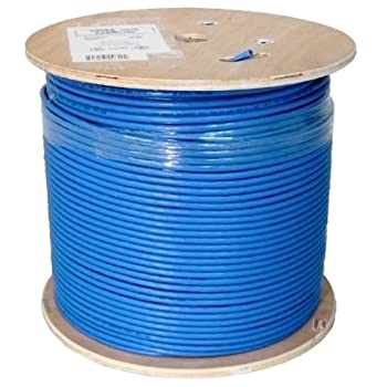 【中古】【インポート品・未当て嵌める】Vertical Cable Cat6A 10G, UTP, 23AWG, Solid Bare Copper, PVC, 1000フィート, Blue, Bulk Ethernet Cable