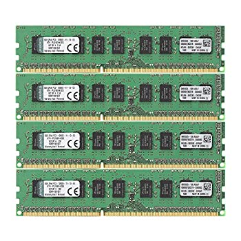 【中古】【インポート品・未当て嵌める】キングストン Kingston サーヴァー用 記憶装置 1600MHz 32GB ECC Kit of 4 KTH-PL316EK4/32G 果てしが無い引き受ける