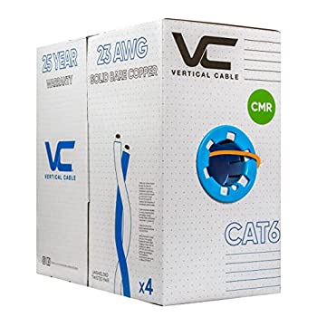 【中古】【インポート品・未当て嵌める】垂直方向有線テレビ Cat6、550MHz、UTP、23AWG、益荒男裸銅、1000フート、オレンジ色、バルクイーサネットケーブル - 060つづき物