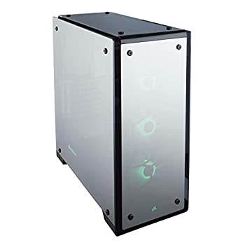 【中古】【輸入品・未使用】Corsair Crystal 570X Mirror Black ミドルタワー型PCケース [鏡面ガラスパネル] CS7135 CC-9011126-WW