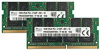 【中古】【インポート品・未当て嵌める】Hynix 一風変わった 32GB (2x16GB ) 一回りとっ始め 記憶装置 繰り上げる評点 相応う機種: Acre Aspire Acer E 15 E5-575G-57D4 DDR4 2133 パソコン4-17000 SOD