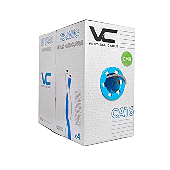 【中古】【輸入品・未使用】Vertical Cable Cat6, 550 MHz, UTP, 23AWG, Solid Bare Copper, 1000ft, Gray, Bulk Ethernet Cable - 161 Series