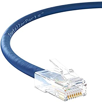 【中古】【インポート品・未当てはめる】InstallerParts (300本風呂敷き包み イーサネットケーブル CAT6有線テレビ UTP ブーツなし 1.5フート - 青味 - 専門的続きもの - 10ギガ