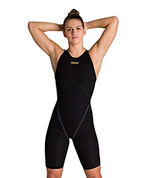 【中古】【インポート品・未当てはめる】Arena Women\u0027s Powerskin Carbon Core FX Open Back Racing Swimsuit, Black/Gold, 32