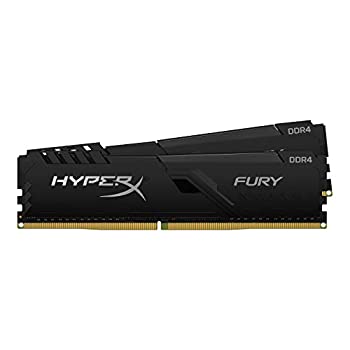 【中古】【インポート品・未当て嵌める】キングストン Kingston 事務机とっ始めパソコン用記憶装置 DDR4 3600MHz 32GBx2枚 HyperX FURY Memory Black Unbuffered DIMM HX436C18FB3K2/64