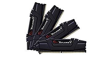 【中古】【インポート品・未当てはめる】F4-3600C14Q-64GVK [Ripjaws V 64GB (16GBx4) DDR4 3600Mhz (マイコン4-28800) CL14-15-15-35 1.45V Black]