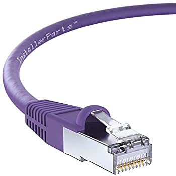 【中古】【輸入品・未使用】InstallerParts (50本パック イーサネットケーブル CAT5E シールドケーブル (FTP) ブーツ1.5フィート - パープル - プロフェッショナルシリーズ|スカイマーケットプラス