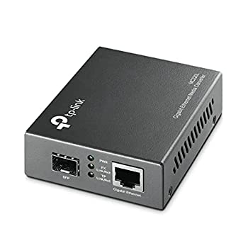 【中古】【インポート品・未当て嵌める】TP-LINK MC220L Gigabit Media Converter, 1000Mbps RJ45 to 1000Mbps SFP slot supporting MiniGBIC modules, chassis mountable